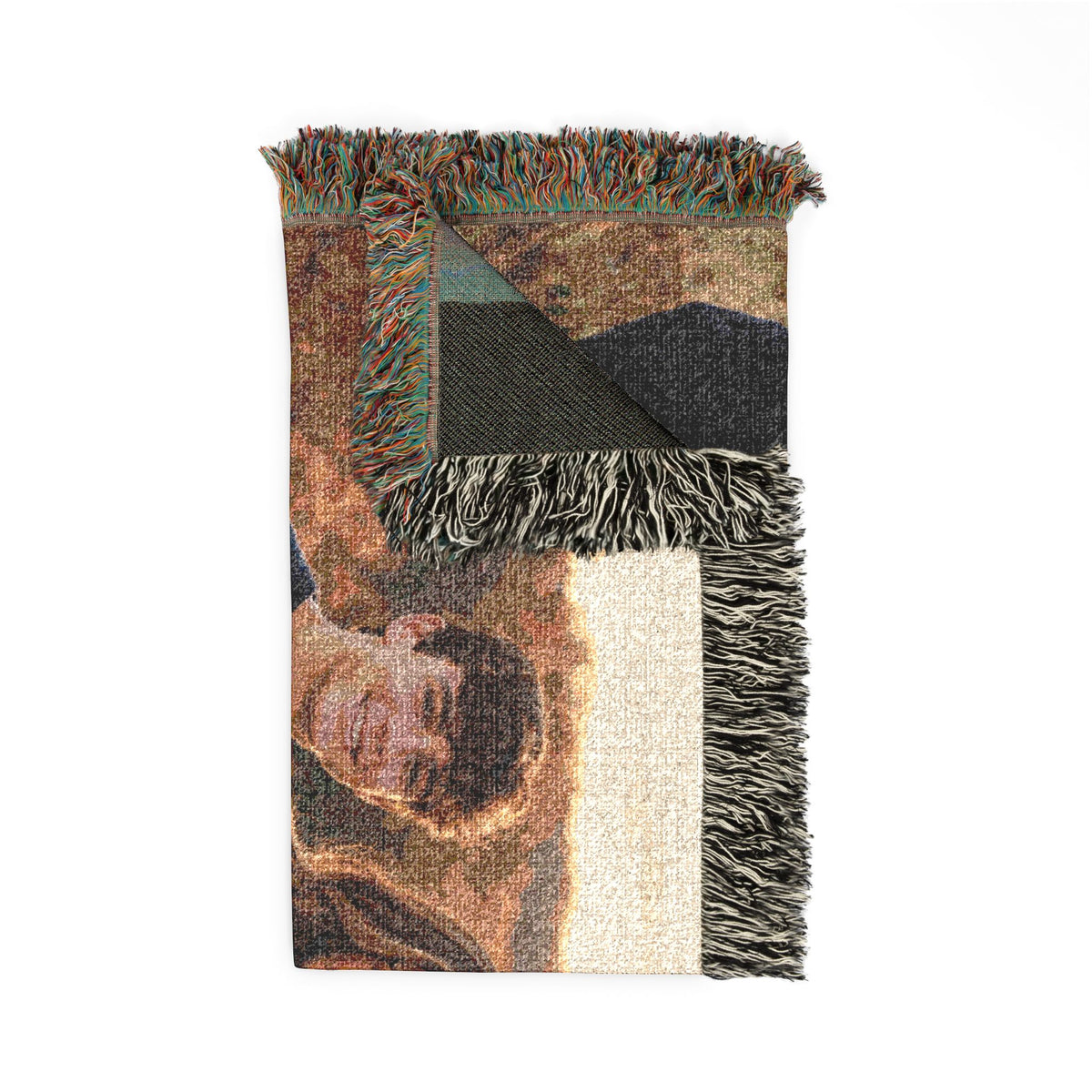 Personalized Family Photo Woven Blanket