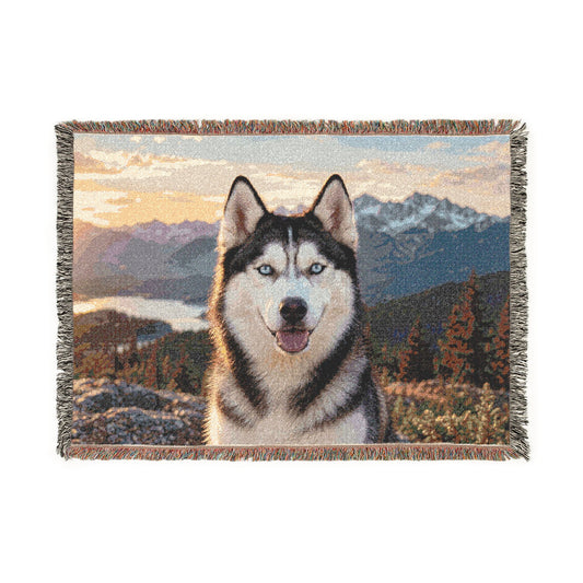 Personalized Pet Photo Woven Blanket